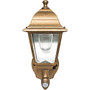 Maxsa Battery-Powered Motion-Activated LED Outdoor Wall Sconce in Golden Copper