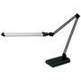 Realspace&trade; Architect Desk Lamp, 21 1/2 inch;, Black/Silver