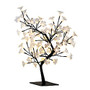 Simple Designs Cherry Blossom Decorative Lighted Tree Lamp, 23 5/8 inch;H, Clear Shade/Black Base