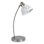 Simple Designs Desk Lamp, 20 1/4 inch;H, White Shade/Brushed Nickel Base