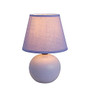 Simple Designs Mini Globe Table Lamp, 8 7/8 inch;H, Purple Shade/Purple Base