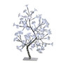 Simple Designs Morning Glory Lighted Decorative Tree, 23 5/8 inch;H, Clear Shade/Silver Base