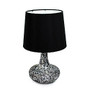 Simple Designs Mosaic Tile Table Lamp, 9 1/4 inch;H, Black Shade/Black Base