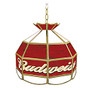 Trademark Global 1-Light Hanging Ceiling Lamp, 16 inch;H, Red Budweiser Shade