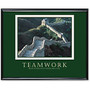 Advantus Teamwork Motivational Poster - 30 inch; Width x 24 inch; Height - Black Frame