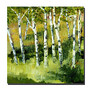 Trademark Global Birch Trees Gallery-Wrapped Canvas Print By Michelle Calkins, 24 inch;H x 24 inch;W