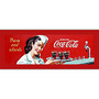 Trademark Global Coke Waitress Gallery-Wrapped Canvas Print By Coca-Cola, 12 inch;H x 36 inch;W