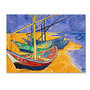 Trademark Global Fishing Boats On The Beach Gallery-Wrapped Canvas Print By Vincent van Gogh, 18 inch;H x 24 inch;W