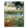 Trademark Global Garden In Bloom Gallery-Wrapped Canvas Print By Vincent van Gogh, 18 inch;H x 24 inch;W