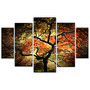 Trademark Global Japanese 5-Panel Gallery-Wrapped Canvas Set By Philippe Sainte-Laudy, 43 1/4 inch;H x 33 5/8 inch;W