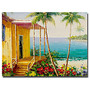 Trademark Global Key West Villa Gallery-Wrapped Canvas Print By Masters Fine Art, 26 inch;H x 32 inch;W