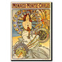 Trademark Global Monaco-Monte Carlo Gallery-Wrapped Canvas Print By Alphonse Mucha, 24 inch;H x 32 inch;W