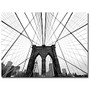 Trademark Global NYC Brooklyn Bridge Gallery-Wrapped Canvas Print By Nina Papiorek, 24 inch;H x 32 inch;W