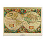 Trademark Global Old World Map Canvas Print, 18 inch;H x 24 inch;W