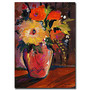 Trademark Global Orange Splash Bouquet Gallery-Wrapped Canvas Print By Sheila Golden, 18 inch;H x 24 inch;W