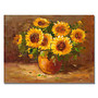 Trademark Global Sunflowers Still Life Gallery-Wrapped Canvas Print By Masters Fine Art, 24 inch;H x 32 inch;W