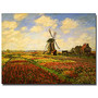 Trademark Global Tulips In A Field Gallery-Wrapped Canvas Print By Claude Monet, 24 inch;H x 32 inch;W