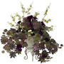 Nearly Natural 22 inch;H Polyester Morning Glory And Cherry Blossoms With Metal Planter