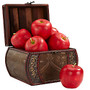 Nearly Natural Faux Apples, 3 1/2 inch;H, Red, Set Of 6