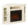 SEI Claremont Electric Fireplace Media Console, 32 1/4 inch;H x 48 inch;W x 27 inch;D, Ivory