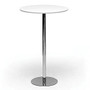 Baxton Studio Cordova Bar Table, 43 3/10 inch;H x 27 inch;W x 27 inch;D, White