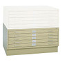 Safco; 5-Drawer Flat File, 40 3/8 inch;W x 29 3/8 inch;D External, 37 inch;W x 26 inch;D Internal