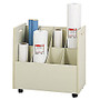 Safco; Mobile Roll File, 8 Bins, 7 inch; Tubes