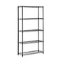 Honey-Can-Do SHF-01442 5-Tier Industrial Shelving Holds 200-Pounds Per Shelf, 72-Inch, Black