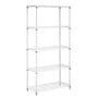 Honey-Can-Do SHF-01573 5-Tier Steel Urban Adjustable Storage Shelving Unit, White