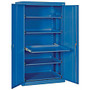 Sandusky; Pull-Out Tray Shelves Storage Cabinet, 66 inch;H x 36 inch;W x 24 inch;D, Blue