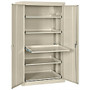 Sandusky; Pull-Out Tray Shelves Storage Cabinet, 66 inch;H x 36 inch;W x 24 inch;D, Putty