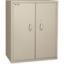 Fire King; Fire-Resistant Storage Cabinet, 3 Shelves, 44 inch;H x 36 inch;W x 19 1/4 inch;D, Parchment, White Glove Delivery