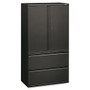 HON; 800 Series Storage Cabinet With Lateral File, 36 inch; Wide, Charcoal