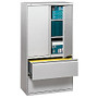 HON; 800 Series Storage Cabinet With Lateral File, 36 inch; Wide, Light Gray