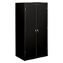 HON; Brigade; Storage Cabinet, 5 Adjustable Shelves, 72 inch;H x 36 inch;W x 24 1/4 inch;D, Black