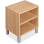Lorell Concordia Series Latte Laminate Desk Ensemble - 17.6 inch; x 12.6 inch; x 17.8 inch; - Latte - Laminate - Assembly Required