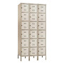 Safco; Storage Lockers, 6-Box, Bank Of 3, Tan