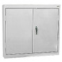 Sandusky; 30 inch;W Steel Wall Cabinets With 2 Solid Doors, 30 inch;H x 30 inch;W x 12 inch;D, Gray