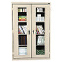 Sandusky; Extra-Wide Clearview Storage Cabinet, 72 inch;H x 46 inch;W x 18 inch;D, Putty