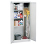 Sandusky; Janitorial Supply Cabinet, 66 inch;H x 30 inch;W x 15 inch;D, Dove Gray
