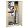 Sandusky; Janitorial Supply Cabinet, 66 inch;H x 30 inch;W x 15 inch;D, Putty