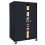 Sandusky; Jumbo Mobile Steel Storage Cabinet, 78 inch;H x 46 inch;W x 24 inch;D, Black