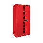 Sandusky; Keyless Electronic Storage Cabinet, 78 inch;H x 36 inch;W x 24 inch;D, Red