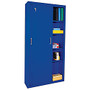 Sandusky; Sliding-Door Storage Cabinet, 72 inch;H x 36 inch;W x 18 inch;D, Blue