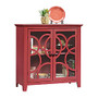 Sauder Shoal Creek Elise Display Cabinet, 36 inch;H x 36 inch;W x 15 3/4 inch;D, Plum Red