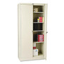 Tennsco Deluxe Steel Storage Cabinet, 4 Adjustable Shelves, 78 inch;H x 36 inch;W x 18 inch;D, Putty
