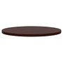 HON Preside Cafe/Commons Round Tabletop - Round Top - 1.13 inch; Table Top Thickness x 42 inch; Table Top Diameter - Assembly Required - Laminated, Mahogany