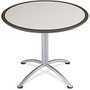 Iceberg Dura-Comfort Edge Rnd Hospitality Table - Round Top - 1.13 inch; Table Top Thickness x 36 inch; Table Top Diameter - 29 inch; Height - Gray, Laminated - Particleboard