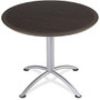 Iceberg Dura-Comfort Edge Rnd Hospitality Table - Round Top - 1.13 inch; Table Top Thickness x 36 inch; Table Top Diameter - 29 inch; Height - Gray, Laminated, Silver - Particleboard