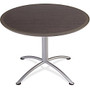 Iceberg Dura-Comfort Edge Rnd Hospitality Table - Round Top - 1.13 inch; Table Top Thickness x 42 inch; Table Top Diameter - 29 inch; Height - Gray, Laminated, Silver - Particleboard